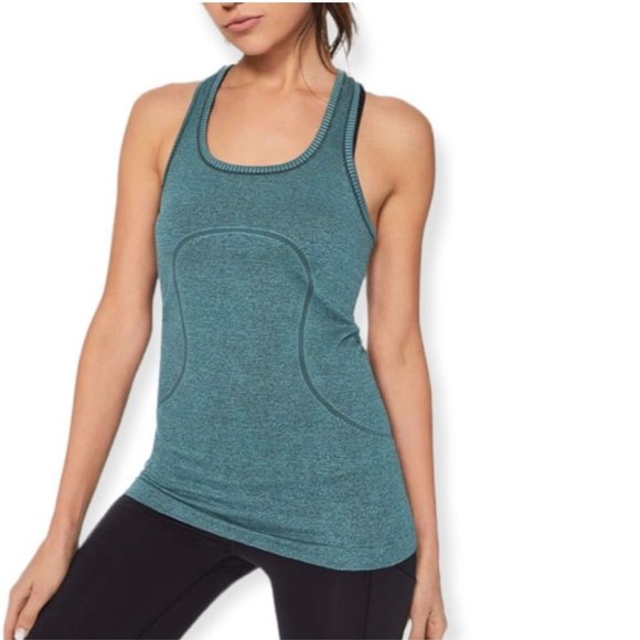 LULULEMON Womens Blue Swiftly Tech Racerback Workout Athletic Tank Top - Picture 1 of 9